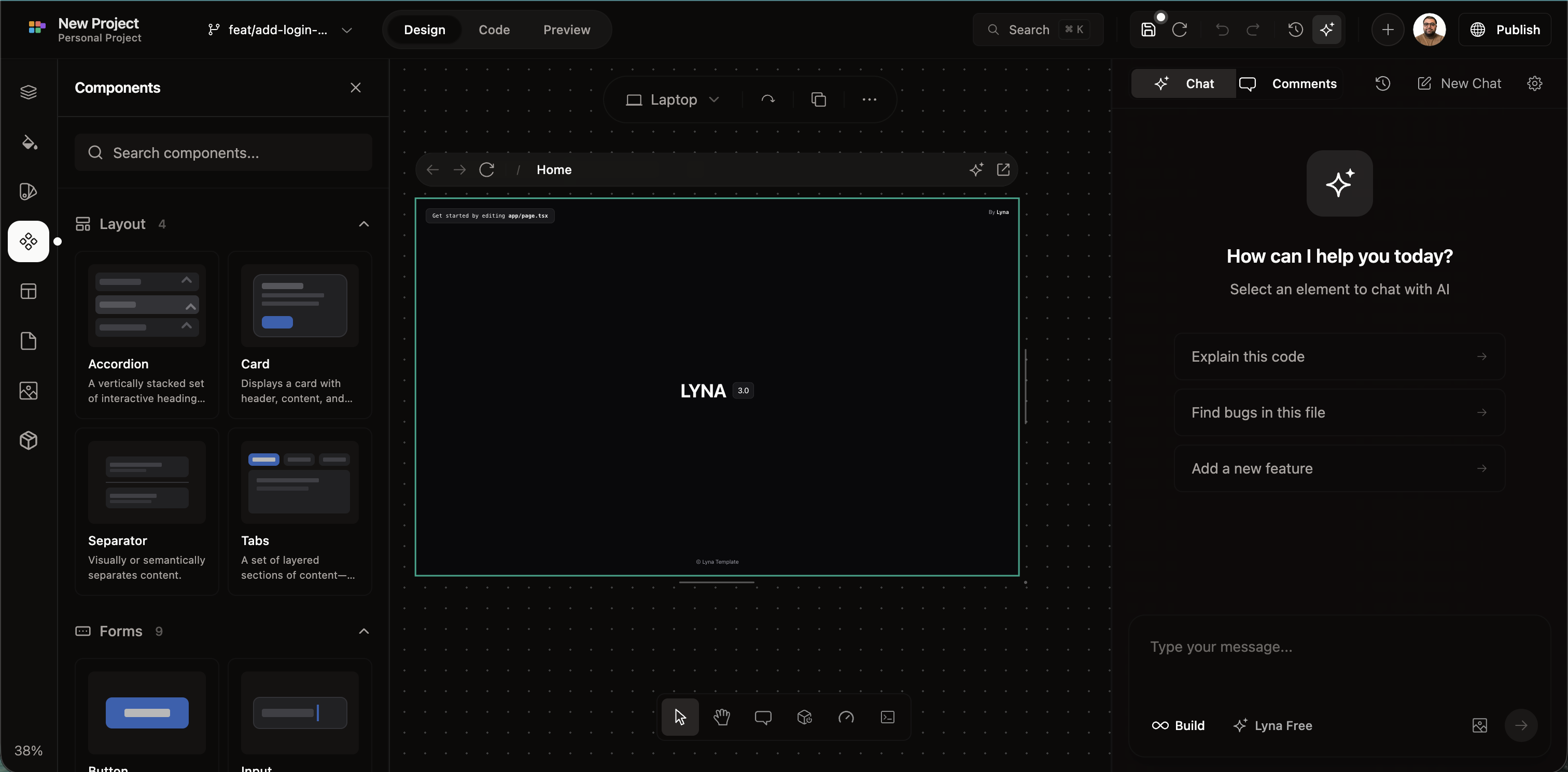 Lyna Editor Screenshot